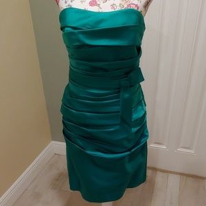 Alfred Angelo cocktail dress emerald green SMALL